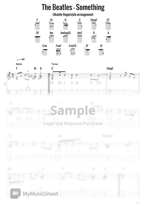 The Beatles Something Fingerstyle Sheets By Vasko Ukulele Cheats