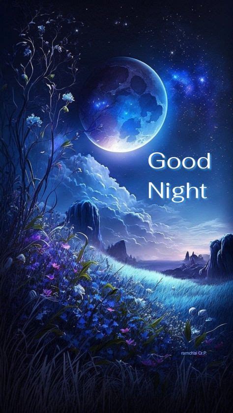 good night friends images  moon  stars
