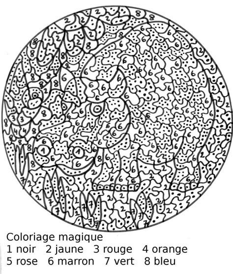 Coloriage Mystere Adulte A Imprimer Dessins De Coloriage Magique