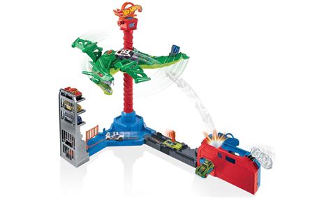Hot Wheels City Atak Smoka Zestaw Z Nap Dem D Wi Kami I Poja Pojazdy Tory I Gara E Sklep