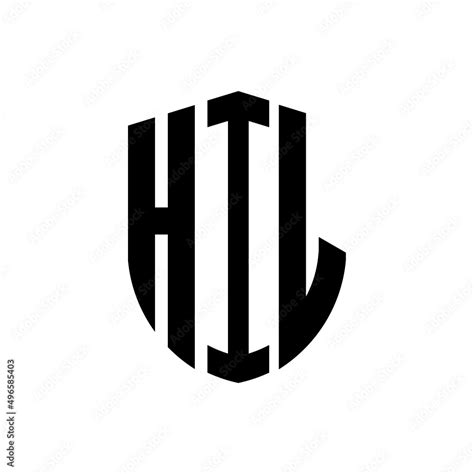hil letter logo design hil modern letter logo  black background