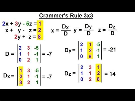 PreCalculus Matrices Matrix Applications 33 Of 33 Using Cramer S