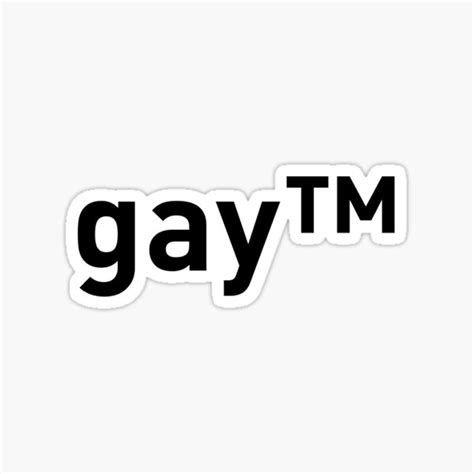 Gay™ Sticker For Sale By Uxdesignlab Redbubble