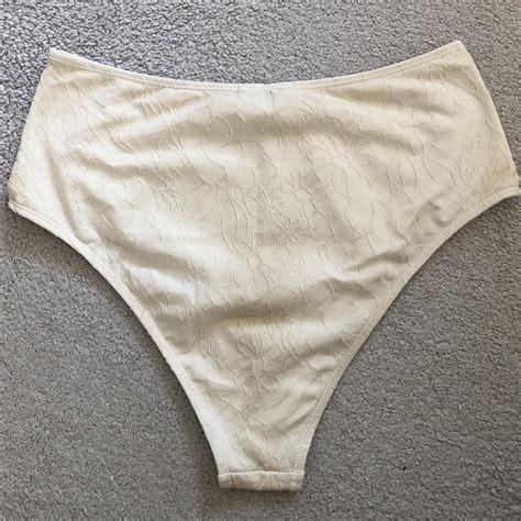Primark Cream White High Waisted Bikini Depop
