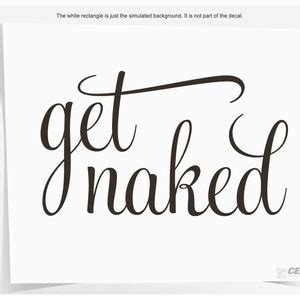 Get Naked Decal Sexy Bath Decor Naked Shower Sticker Couples Bathroom