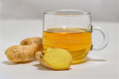 Green Tea with Ginger for Viral and Colds Stock Photo - Image of herb ...