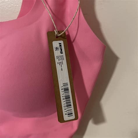 Skims Naked Scoop Neck Longline Tank Bralette Free Depop