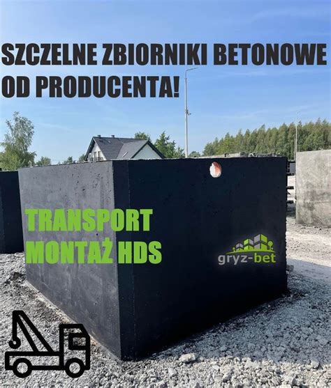 Szambo Betonowe M Zbiornik Na Deszcz Wk L P O Sk Kup Teraz