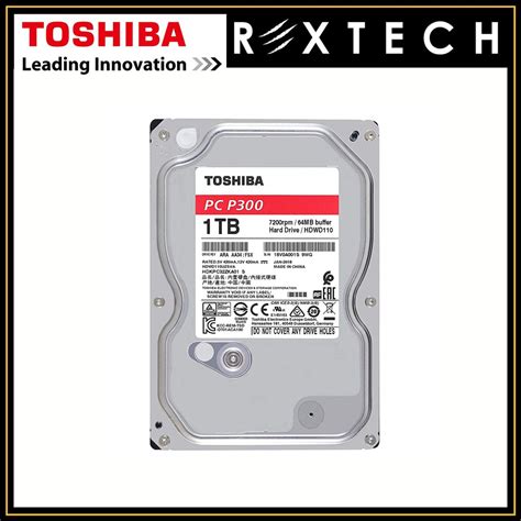 TOSHIBA P300 Internal Desktop Hard Disk SATA 3.5" 6.0Gbit/s 5400/7,200 ...