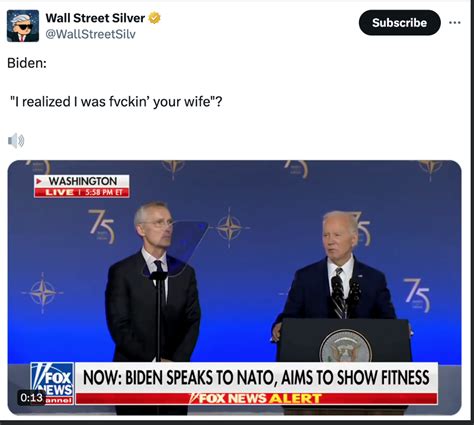 Fact Check Biden Did NOT Say He Had Sex With The NATO Secretary
