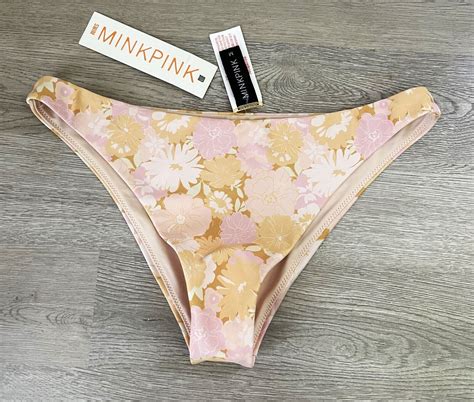 NWT Women S MINKPINK Bikini Bottom Size Medium BRIANNA Swim Bathing