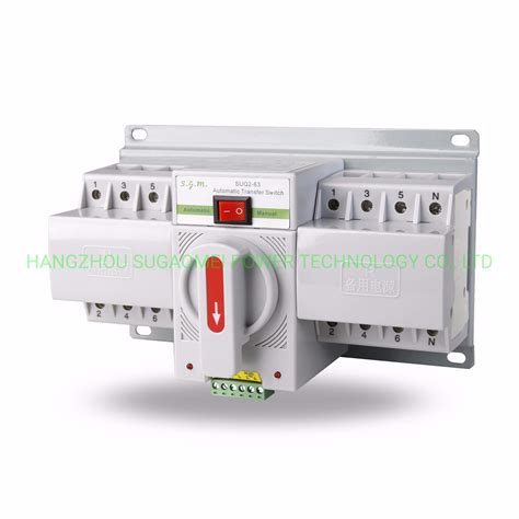 Suq2 63a 4 Pole Automatic Transfer Switch For Ats Mini Household Ats And Mini Type Ats