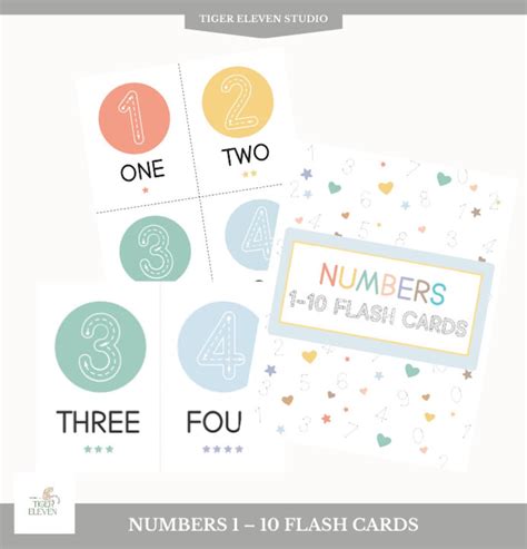tracing numbers   flashcards printable counting learn math activity