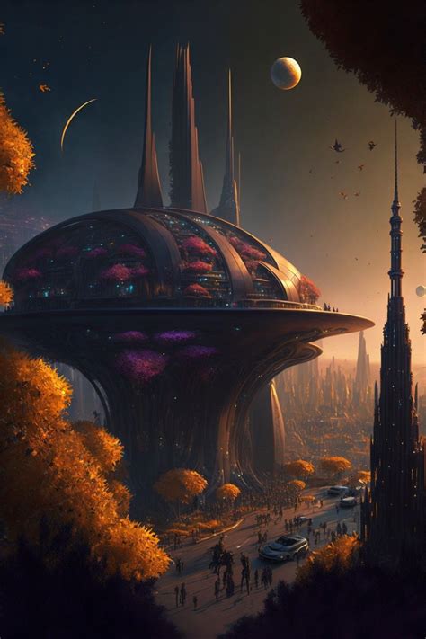 Space Fantasy Fantasy City Fantasy Places Fantasy Concept Art