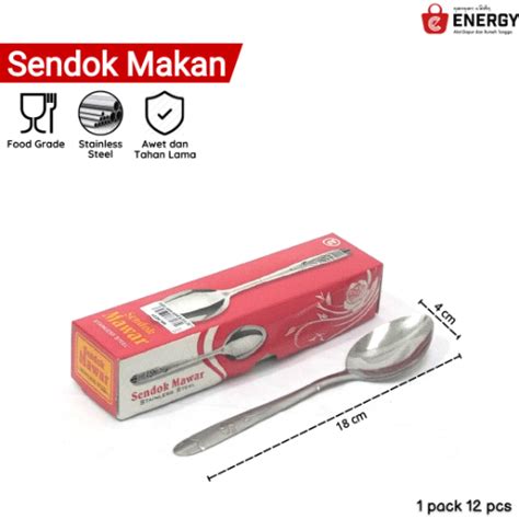 Sendok Makan Gagang Motif Mawar Energy Bali