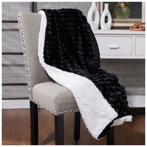 Channeled Rabbit Faux Fur Throw Blanket Hobby Lobby