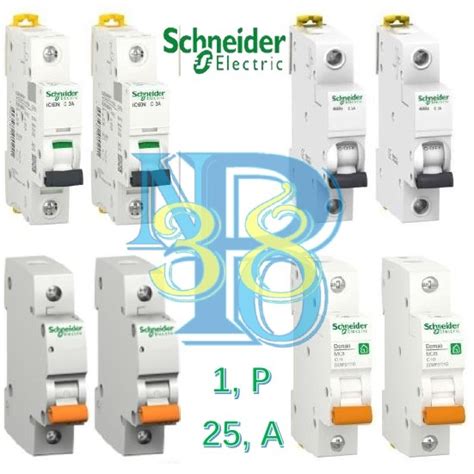 Jual MCB SCHNEIDER 1 Phase 25a MCB 1 P 25 A Tipe Dom Domae SNI