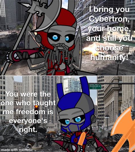 Optimus Prime VS Sentinel Prime by DeterminedPanther805 on DeviantArt
