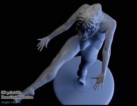 Beautiful Naked Ballerina 3D Model 3D Printable CGTrader