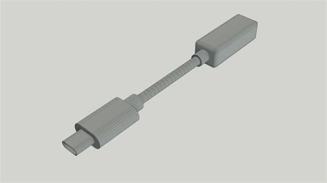 Usb Type C 3d Model Turbosquid 1781743