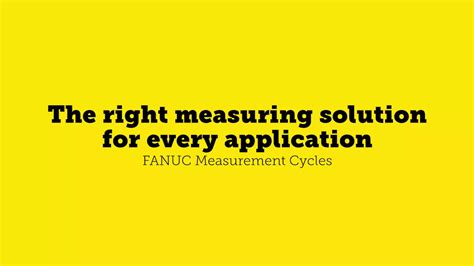 Measurement Functions for Easy Set-Up | FANUC Global