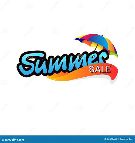 Vector Design Summer Sale Stock Vector Illustration Of Beach 70427481