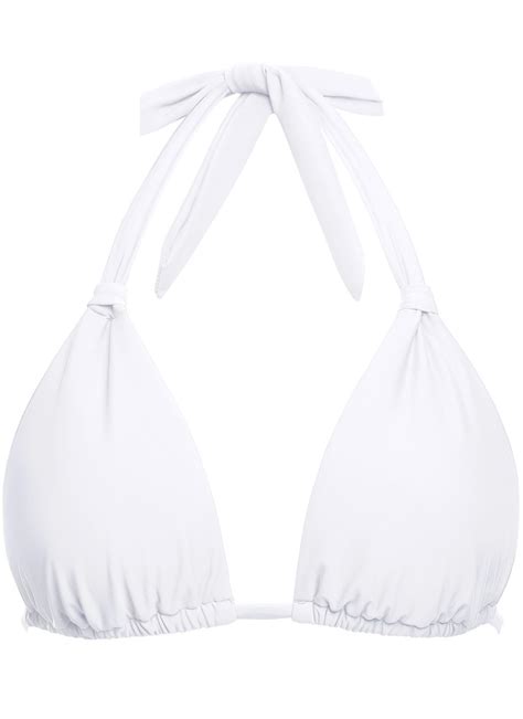 Women Triangle Bikini Top Only String Halter Sexy Swimsuit Bathing Suit Top White For Sale