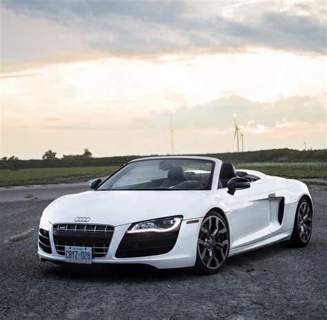 AUDI R8 V10 SPYDER WHITE – Allure Limo