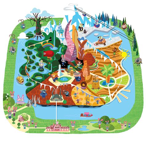 Stéphane Kardos — Map I created for Zootopia. Ricky De Los Angeles...