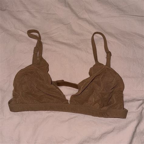 Skims Mesh Nude Bralette Gem