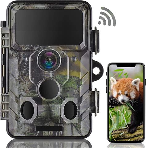 NEXCAM Camera De Chasse WiFi 20MP 1296P Camera Chasse Bluetooth Avec