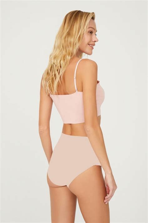 Yüksek Bel Basic Lazer Kesim Bikini Külot lı Paket COTTONHILL