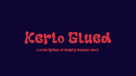 Kerlo Glued Font Download Free For Desktop And Webfont