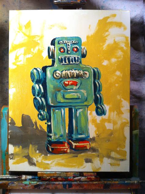 Robot Toys Painting at Oliver Vaccari blog