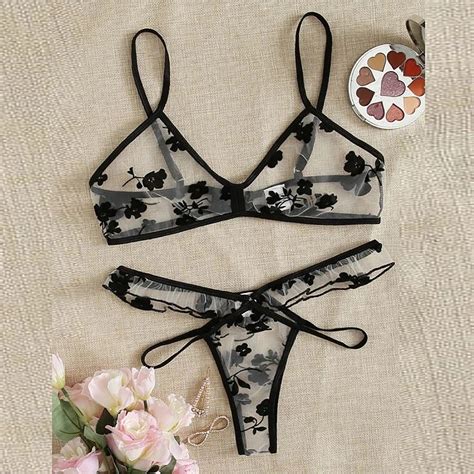 Bgk Lingerie Feminina Corpete De Renda Fio Calcinha Shopee Brasil