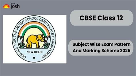 Cbse Class 12 Subject Wise Exam Pattern And Marking Scheme 2025