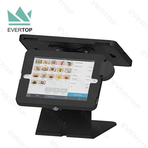 Lst15b H Lockable Security For Ipad Counter Kiosk Stand Table For Ipad