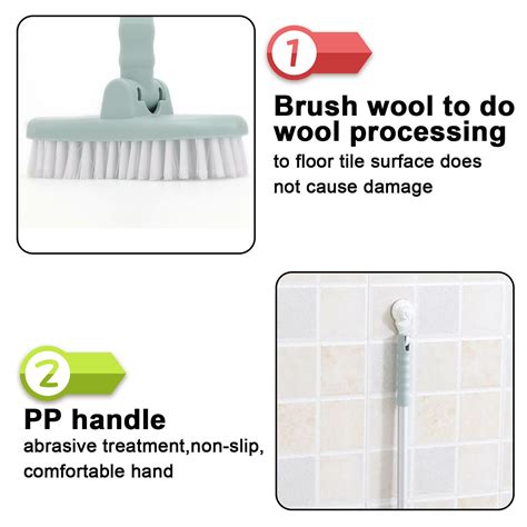 Floor Scrub Brush Bathroom Shower Scrubber Extendable Cleaning Brush Long Handle Ebay