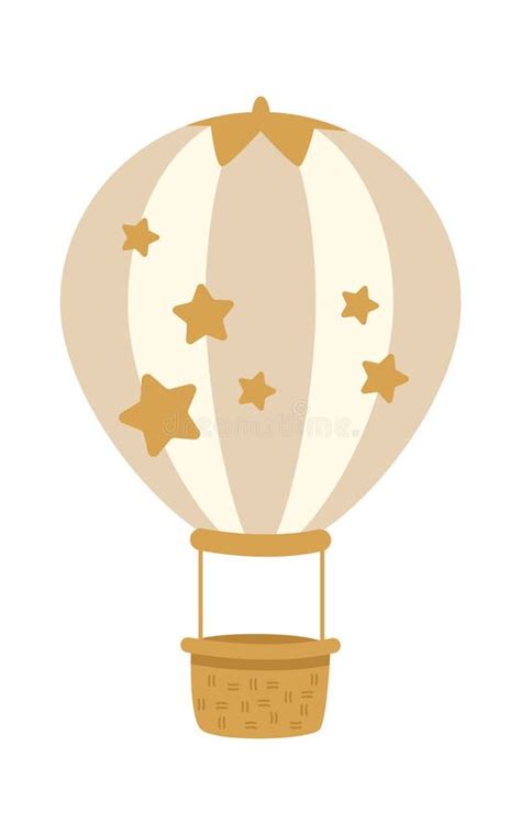 Hot Air Balloon With Stars Stock Vector Illustration Of Party 272753750