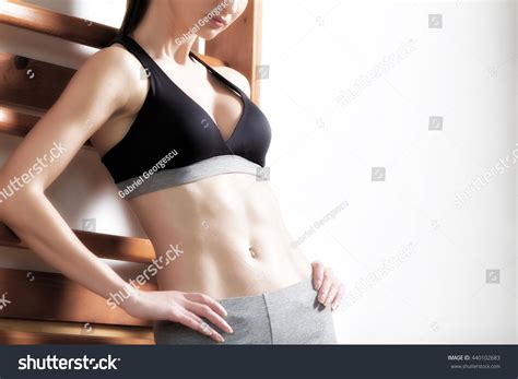 Brunette Sexy Fitness Girl Sport Wear Stock Photo Shutterstock