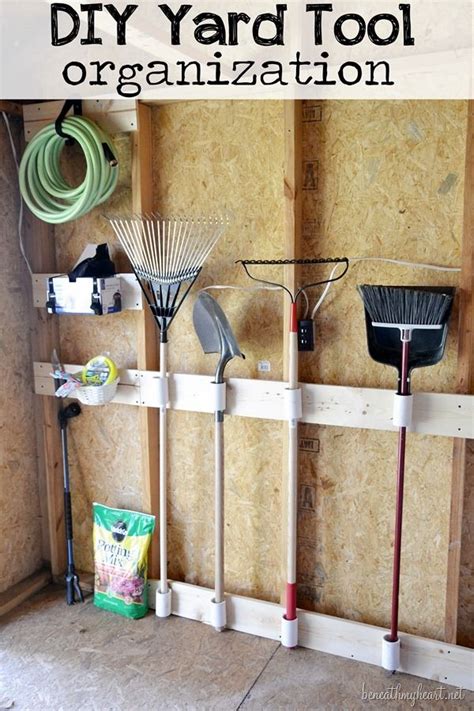 DIY Yard Tool organization #3M DIY Shed Organization, Shed Storage ...