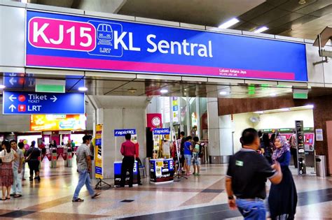 KL Sentral LRT station in Stesen Sentral Kuala Lumpur (KL Sentral ...