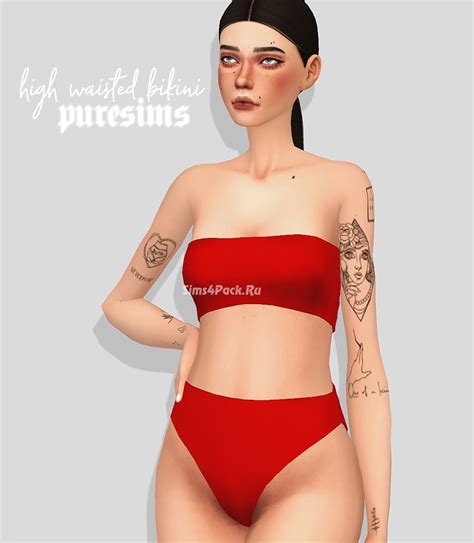 Купальник HIGH WAISTED BIKINI для Симс 4