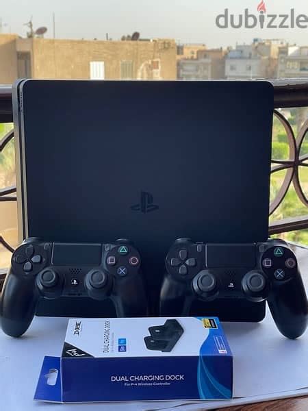 Playstation 4 Slim | [GAMES 5] بلايستيشن ٤ سليم متبرشم + ستاند جديد ...