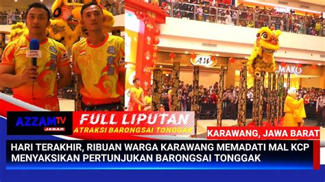 Ribuan Warga Karawang Memadati Mal KCP Menyaksikan Pertunjukan