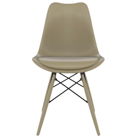 Cadeira Saarinen Pés de Polipropileno Nude MadeiraMadeira