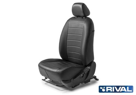 Чехлы на сиденья из экокожи черные RIVAL на Ford Focus 2 поколение ...
