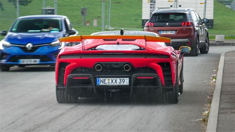 New Ferrari Sf90 Xx Stradale And Spider Driving Around Le Mans