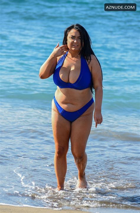 Faith Mullen Sexy In A Blue Bikini While On Holiday In Tenerife AZNude