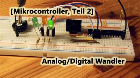 Mikrocontroller Teil 2 Analog Digital Wandler YouTube